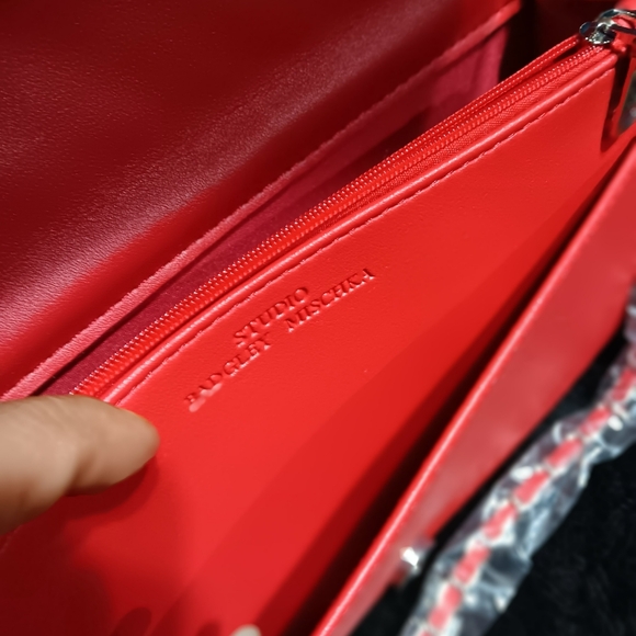 NWT Badgley Mischka red crossbody - Picture 9 of 9